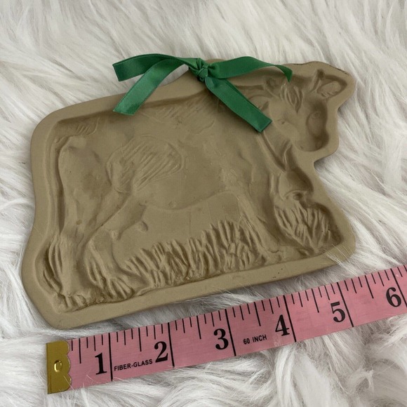 VINTAGE Lot 3 Brown Bag Cookie Art Mold 1985 COW/1997 PIG/1993 ROCKING HORSE - Picture 8 of 11